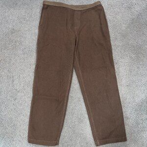BRAIN DEAD POWER FIST Brown Carpenter Trouser Adjustable Velcro Waist Pants - XL